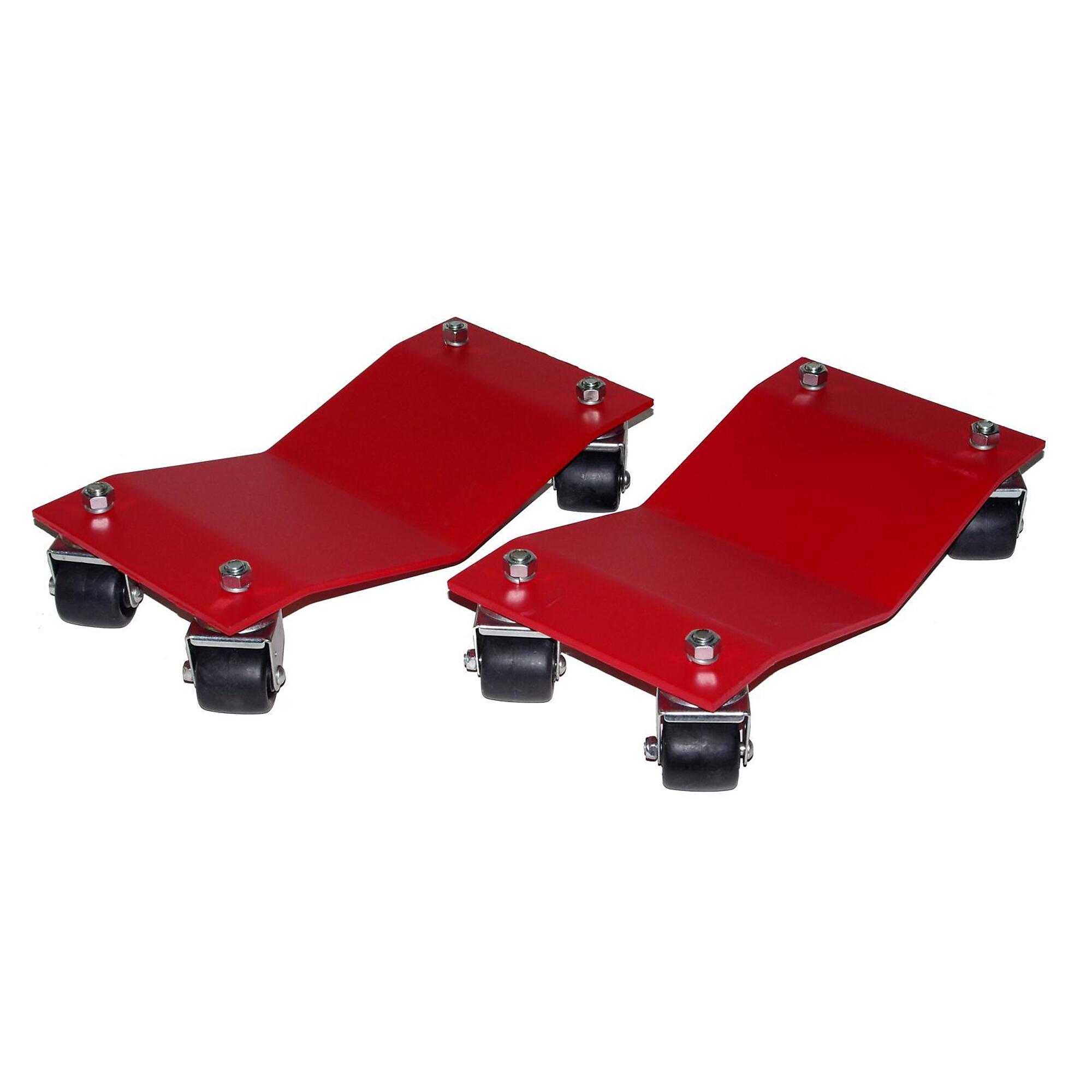 Merrick Auto Dolly - 3000-Lb. Capacity, 8in. x 16in., Steel, Red, Model# M998100
